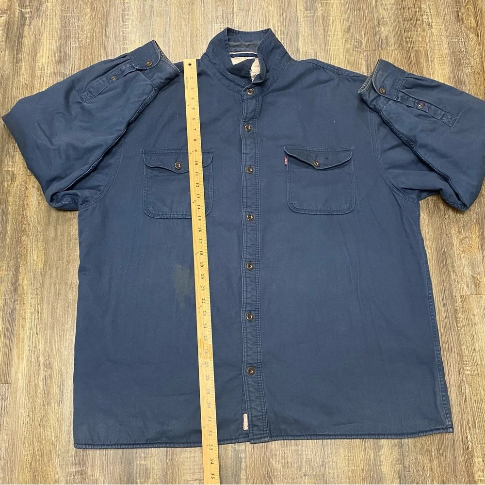 Levi's Men's Sherpa Blue Button Up Insulated/fleece Outdoor Chore Jacket Size 3X - Picture 3 of 16